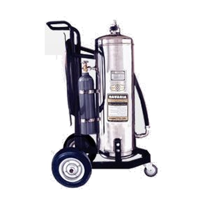 Wheeled foam extinguisher